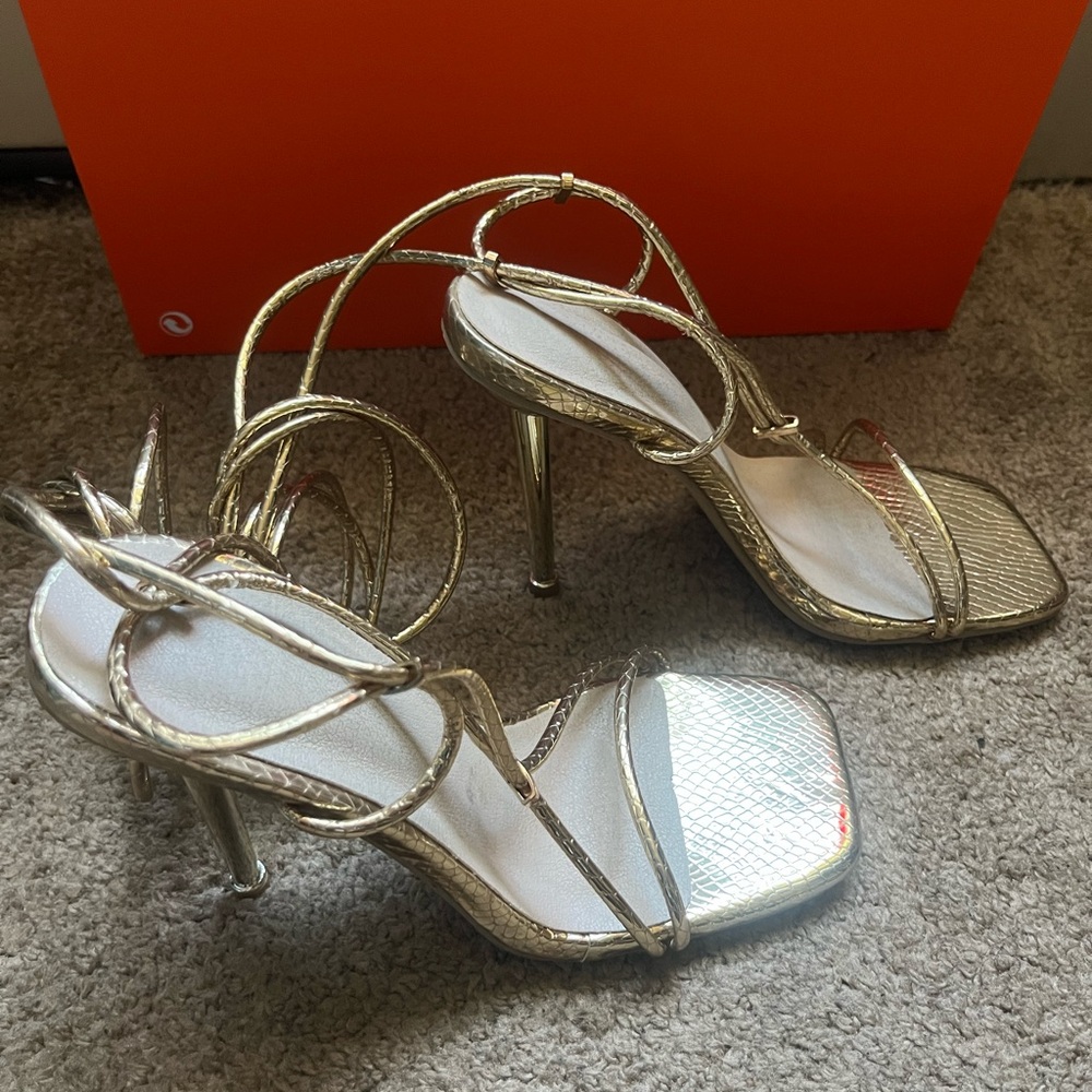 Gold heels